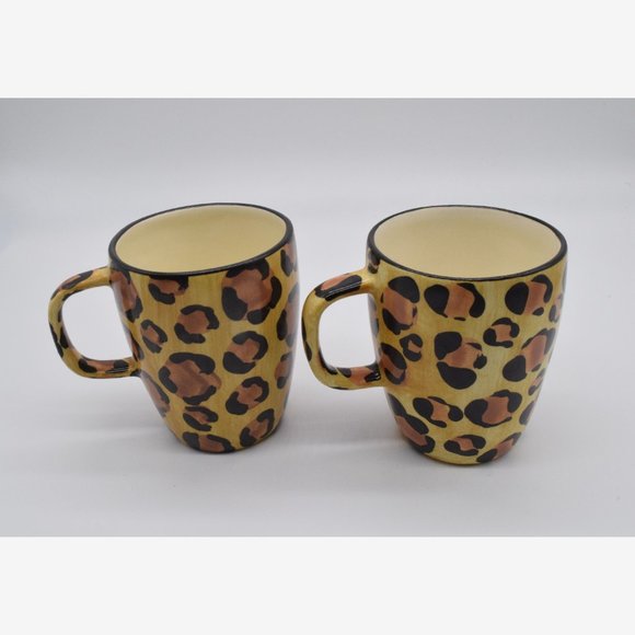 4 Ceramic Coffee Tea Cups Laure Gates Designs - Picture 3 of 7